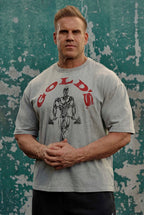 GOLD’S IRON LEGACY ICON TEES-4213 (HEATHER GREY)