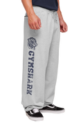 GYMSHARK RETRO COLLEGIATE GRAPHIC WIDE LEG PANTS (GREY)