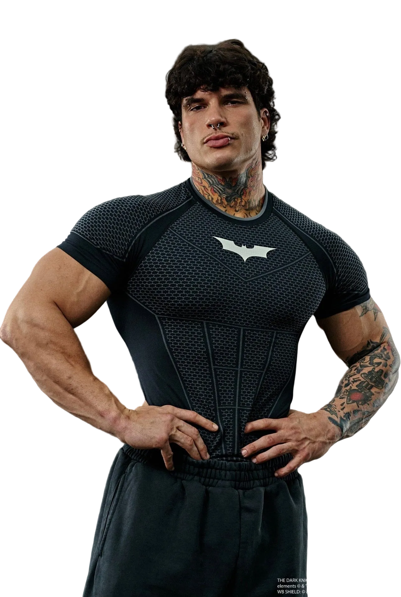 BATMAN COMPRESSION TEE-4259 (BLACK)