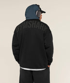 GYMSHARK POWER COACH JACKETS (BLACK/ASPHALT GREY)
