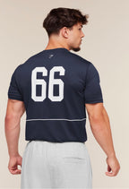 GYMSHARK COLLEGIATE TECH T-SHIRT (HEAVY BLUE)