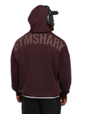 GYMSHARK POWER ZIP UP HOODIE (CHERRY PURPLE)