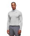 GYMSHARK VITAL SEAMLESS 1/4 ZIP UP (LIGHT GREY/SMOKE GREY)