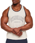 GYMSHARK COLLEGIATE TECH TANK (SOFT WHITE)
