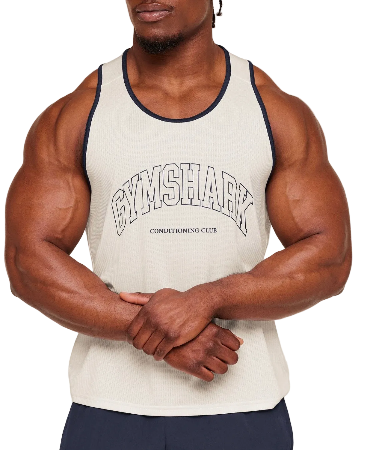 GYMSHARK COLLEGIATE TECH TANK (SOFT WHITE)