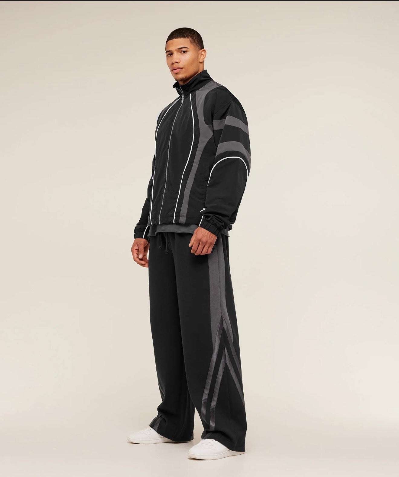GYMSHARK X CARLOS BELCAST TRACK PANTS (BLACK)