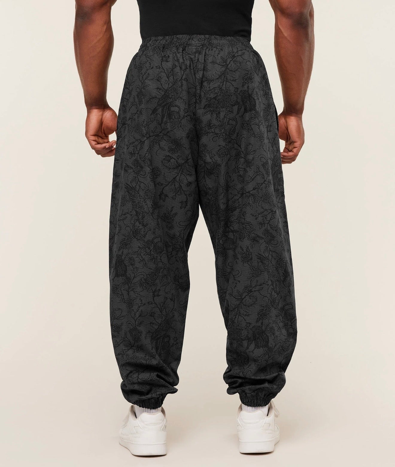 GYMSHARK PUMPER PANTS (BLACK/GREY)