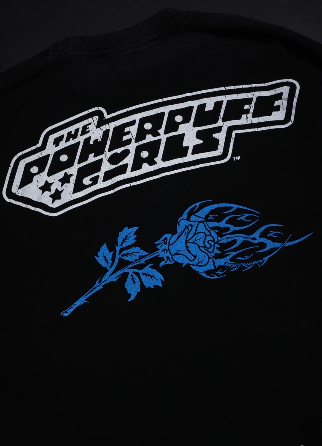 ROWDY BLUE AMERICAN CLASSIC OVERSIZED TEE IN VINTAGE BLACK