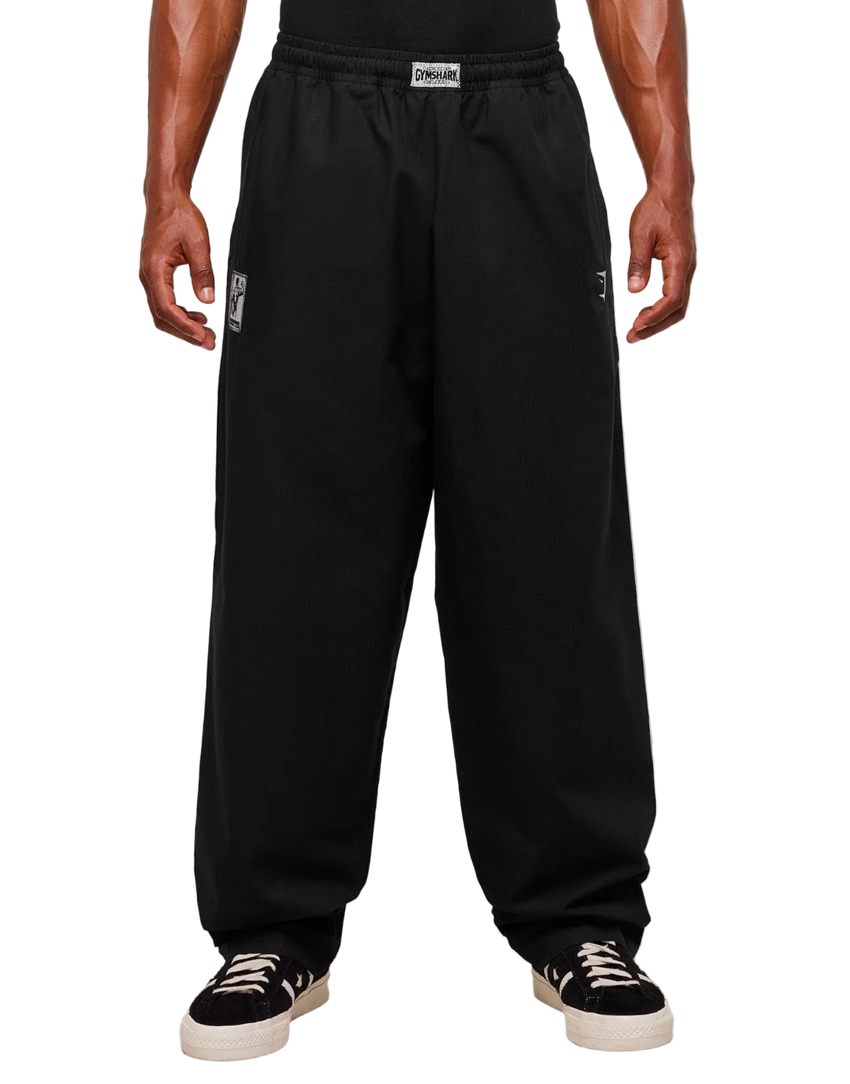 GYMSHARK STRAIGHT LEG PUMPER PANTS (BLACK)
