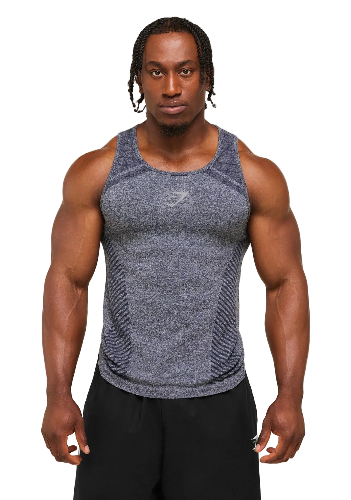 GYMSHARK DEVANT SEAMLESS TANK (HEAVY BLUE)
