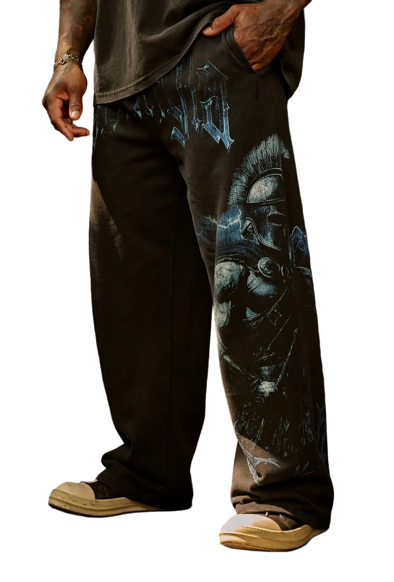 YLA x AXEL-SPARTAN SWEATS-2097 (BLACK/BLUE)