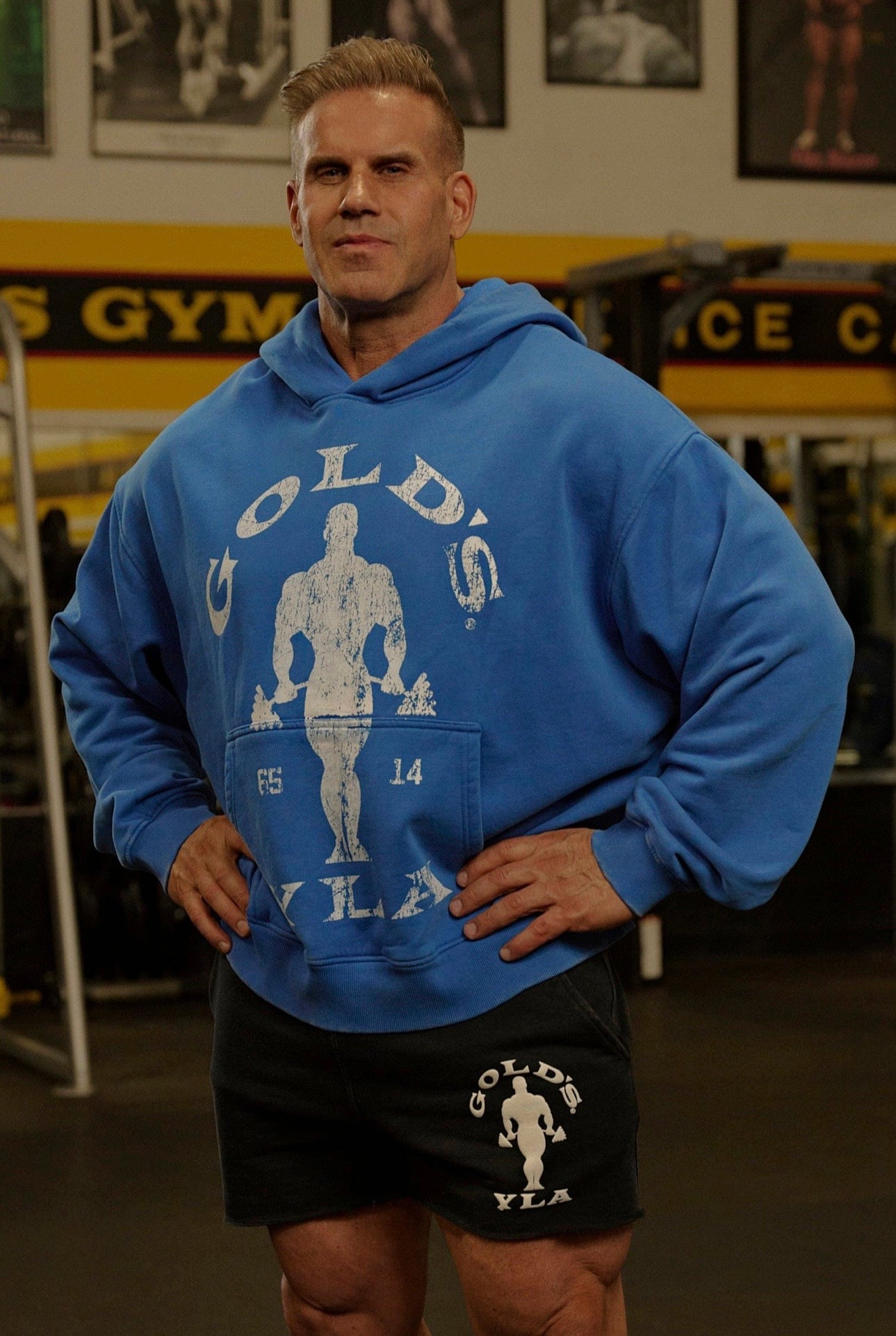 GOLDS GYM CLASSIC PULLOVERS-5161 (BLUE WASH)