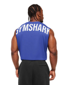 GYMSHARK POWER CUT OFF TANK (FORCE BLUE)