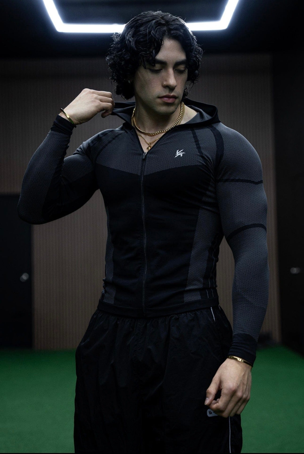 APEX COMPRESSION ZIP-UPS-8061 (BLACK)