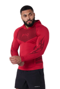 WARRIOR COMPRESSION HOODIES-8062 (RED)