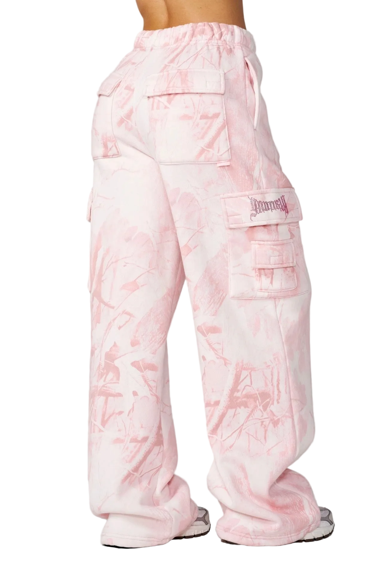 CAMO CARGO JOGGERS-W2230 (PINK)