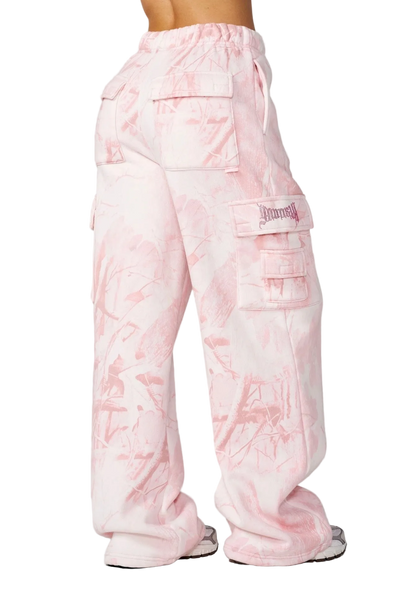 CAMO CARGO JOGGERS-W2230 (PINK)