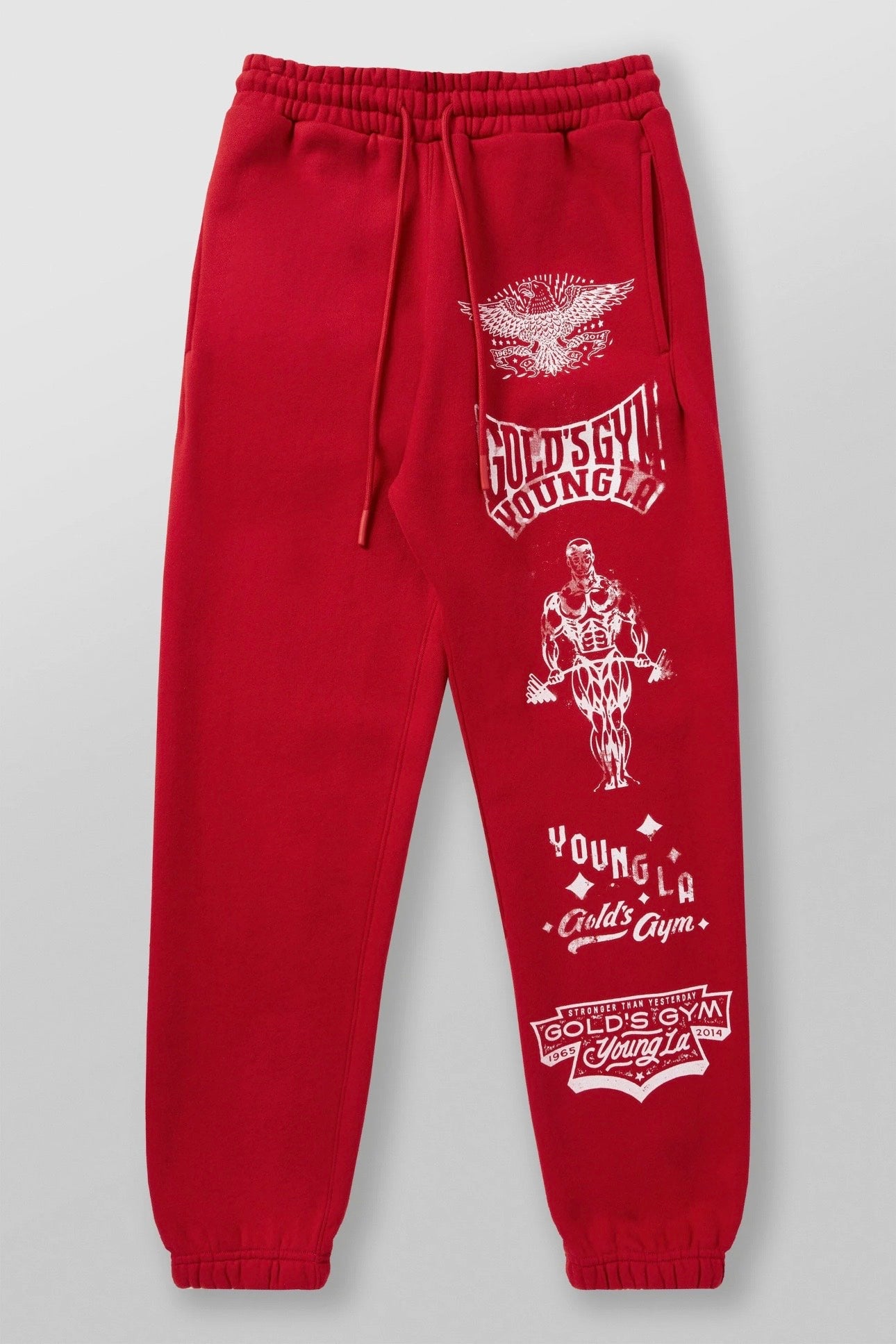 GOLDS GYM IMMORTAL JOGGERS-2143 (RED)