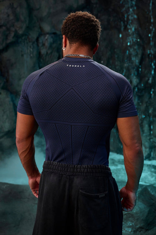 BATMAN COMPRESSION TEE-4259 (NAVY)