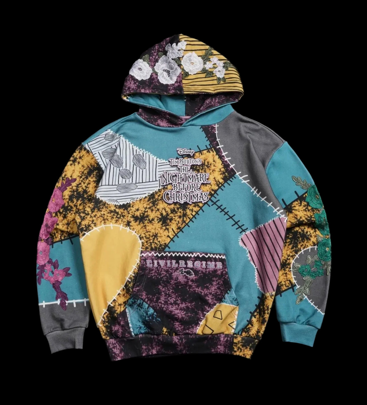 PATCH IN CHAOS INDIE ROSE HOODIE IN PATCH PRINT