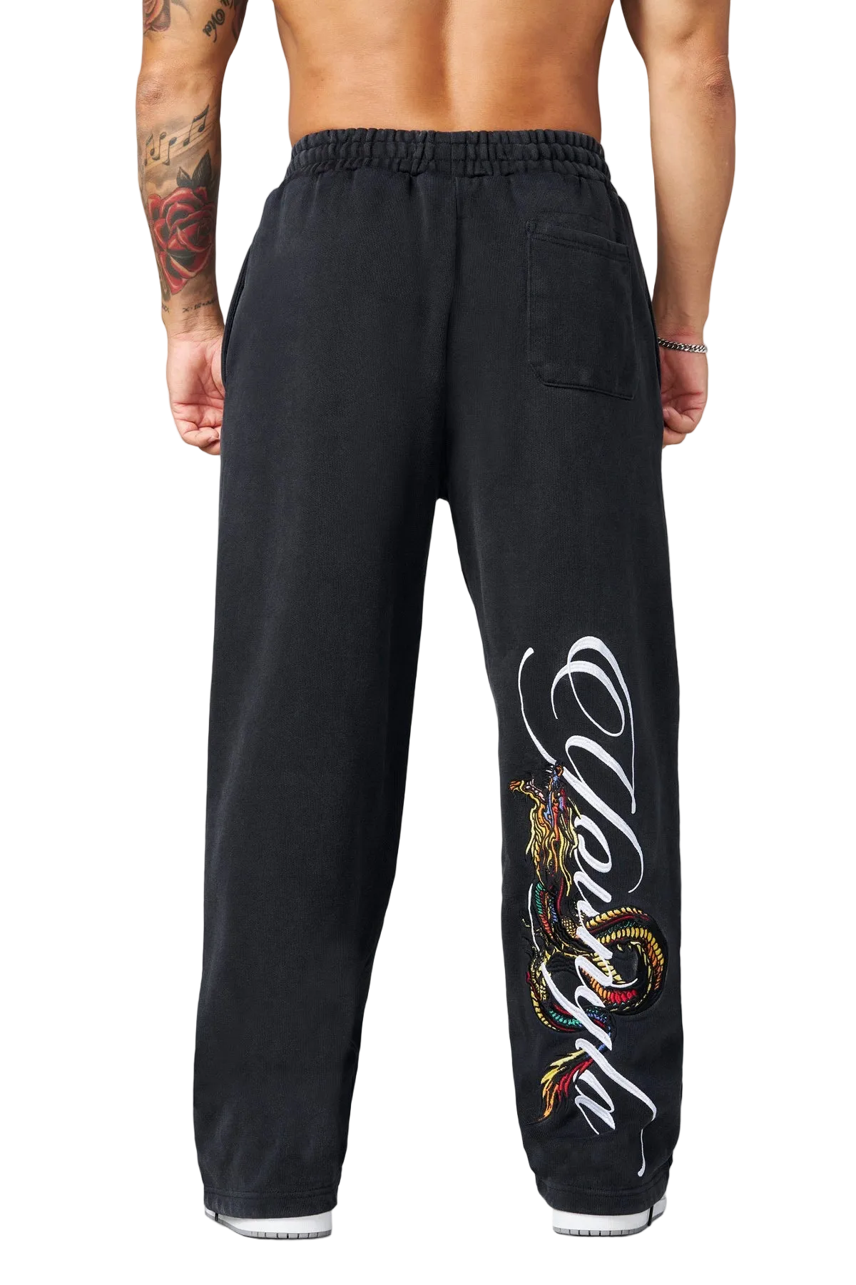 DRAGÓN SWEATS-2108 (BLACK WASH)